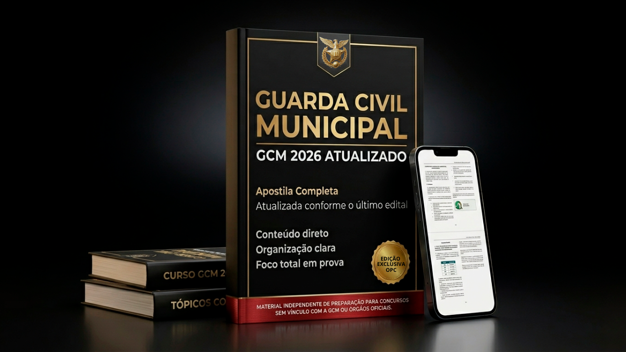 Material Preparatório Guarda Civil Municipal 2026